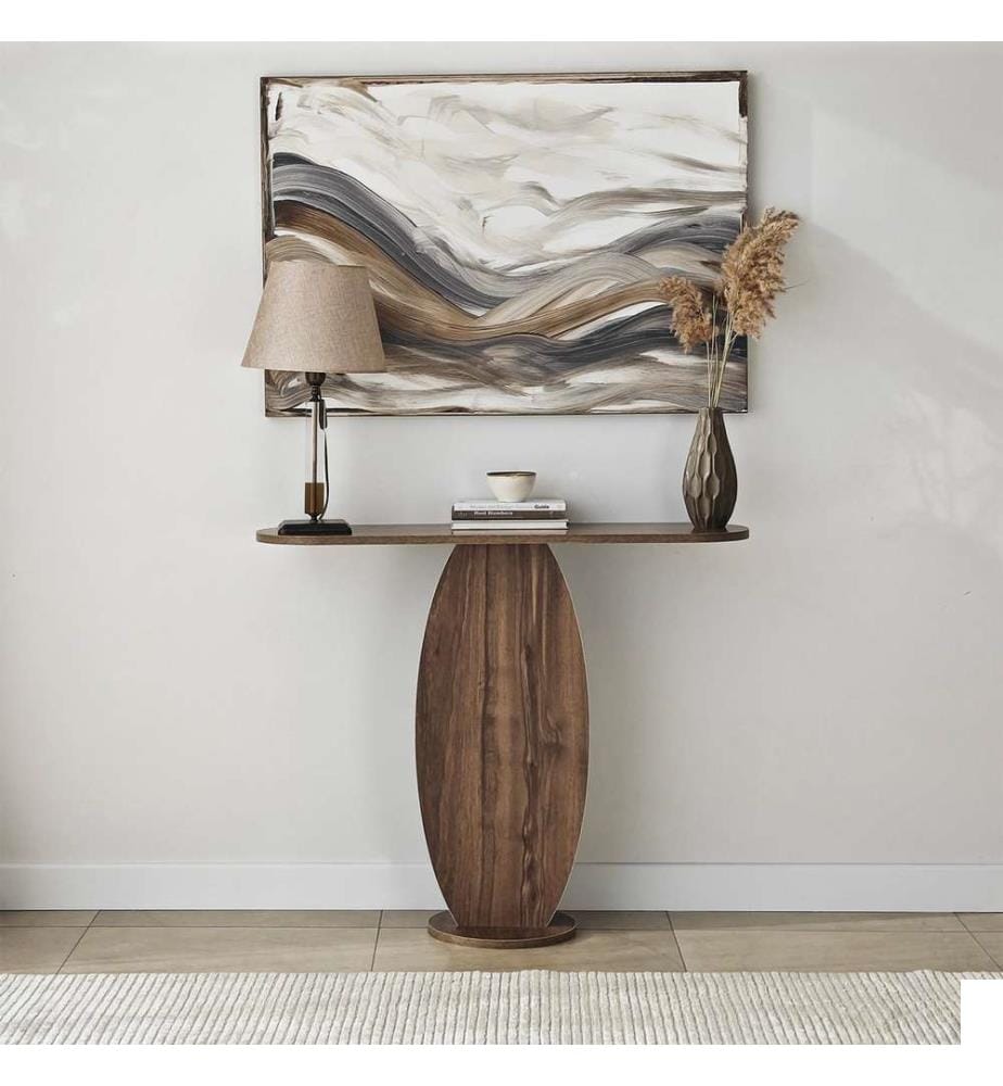 Commode, noyer, panneau de particules mélaminé