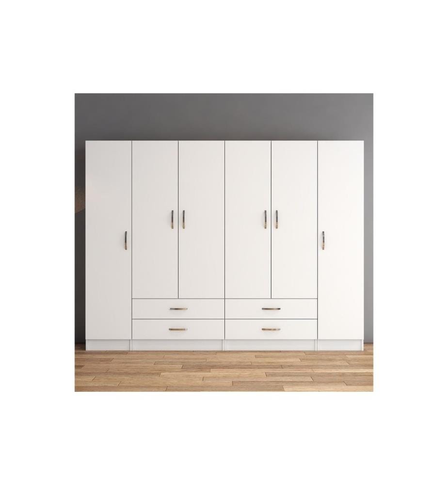Armoire, blanc, panneau de particules mélaminé
