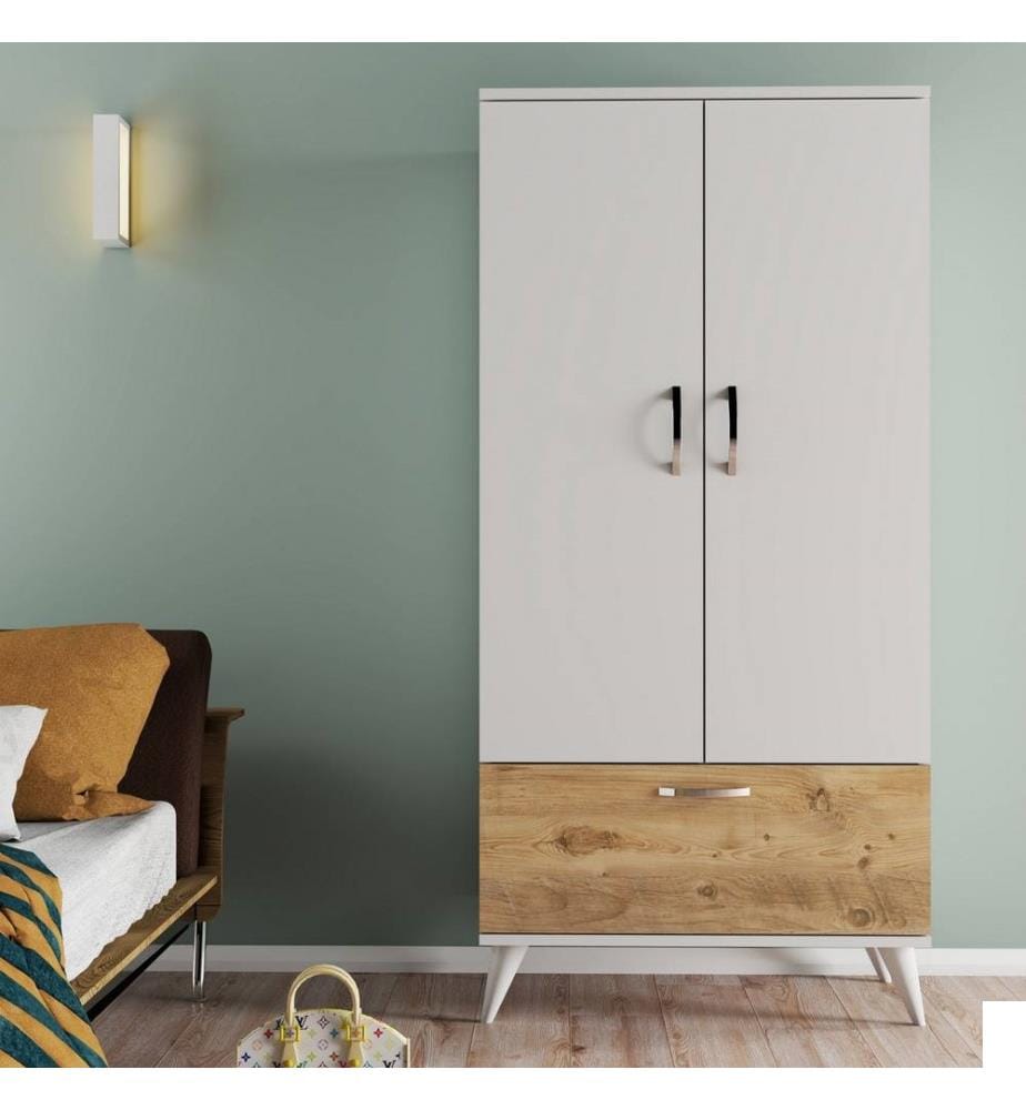 Armoire, pin blanc de l'Atlantique, panneau de particules mélaminé