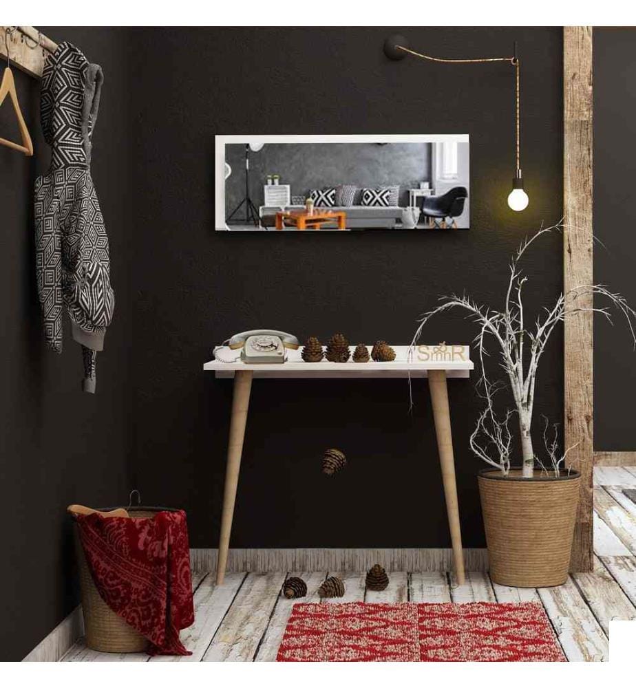 Buffet, blanc, panneau de particules mélaminé
