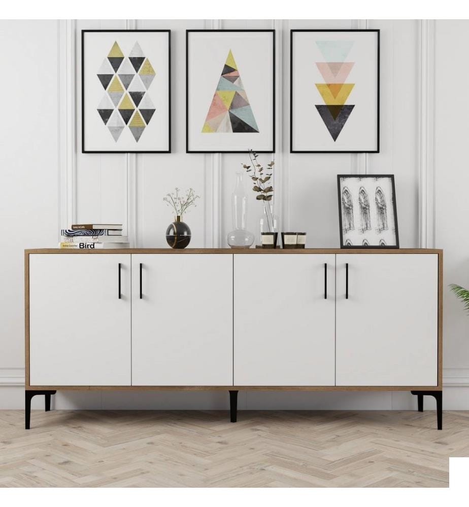 Console, Noyer blanc, Panneau de particules mélaminé