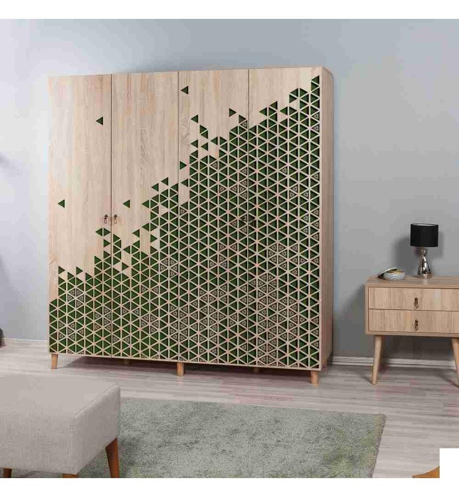 Armoire, chêne Sonoma, panneau de particules mélaminé