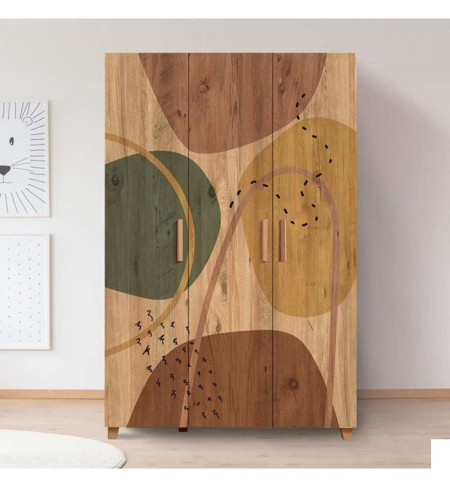 Armoire, pin atlantique, panneau de particules mélaminé