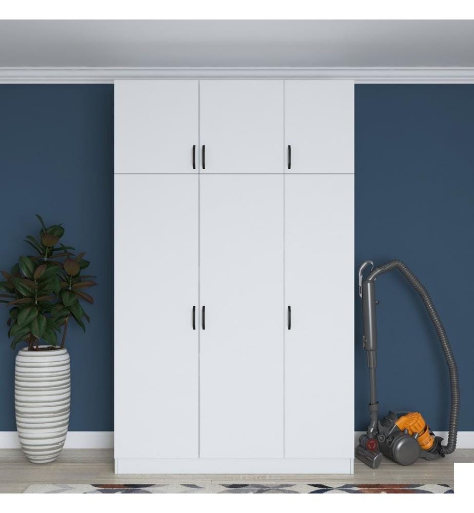 Armoire, blanc, panneau de particules mélaminé
