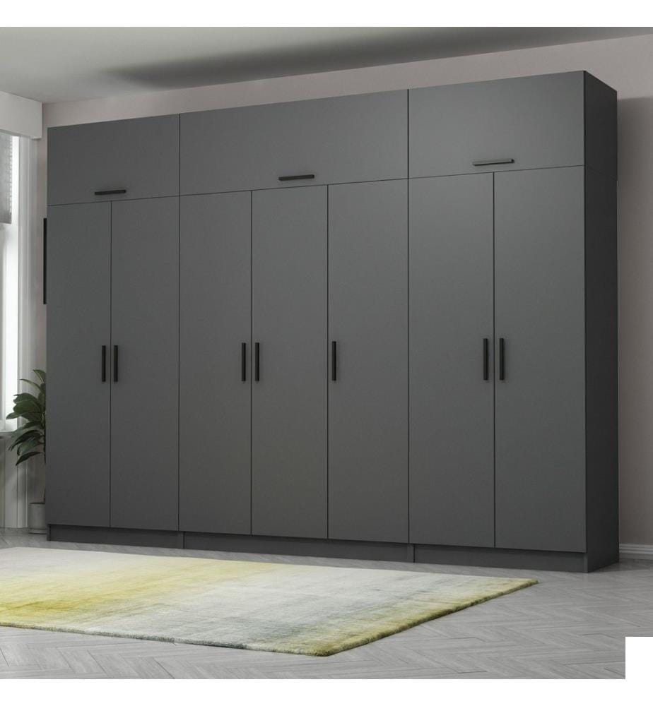 Armoire, anthracite, 100 % PANNEAUX DE PARTICULES REVÊTUS DE MÉLAMINE