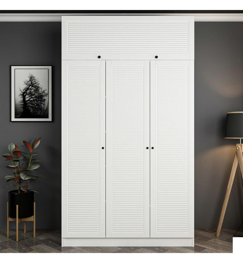 Armoire, blanche, panneau de particules 100 % mélaminé