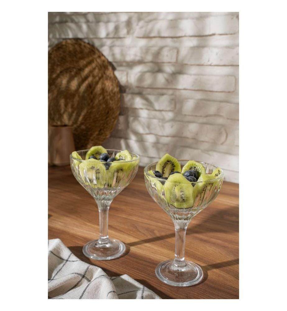 Ensemble de coupes à glace en verre, 6 pièces, transparentes, 100 % VERRE