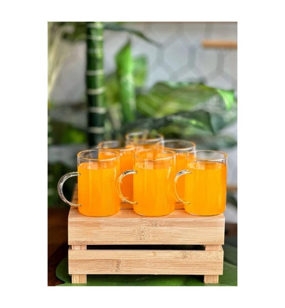 Set de verres, 6 pièces, transparent, 100 % VERRE BOROSILICATE