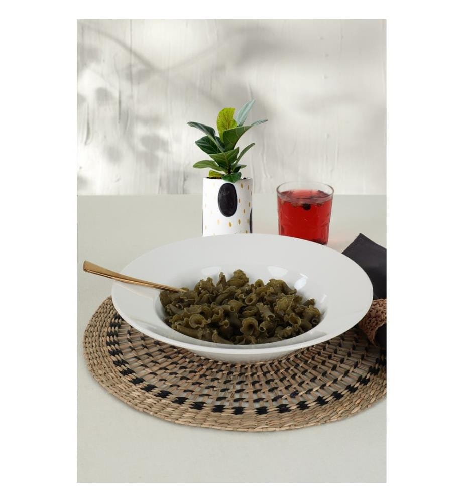 Assiette, Blanc, 100% Ceramic, Antibactérien