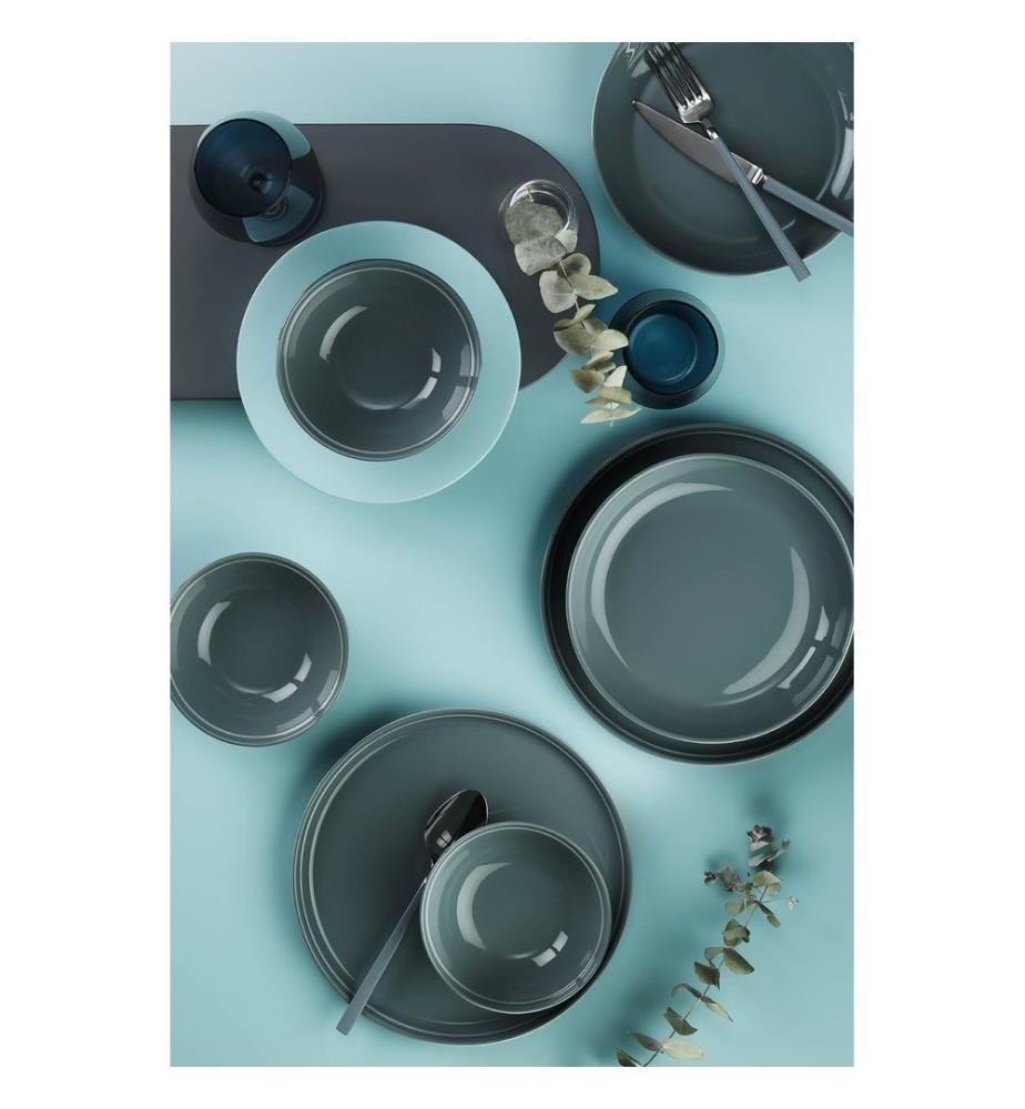 Service de table, 18 pièces, multicolore, 100 % PORCELAINE