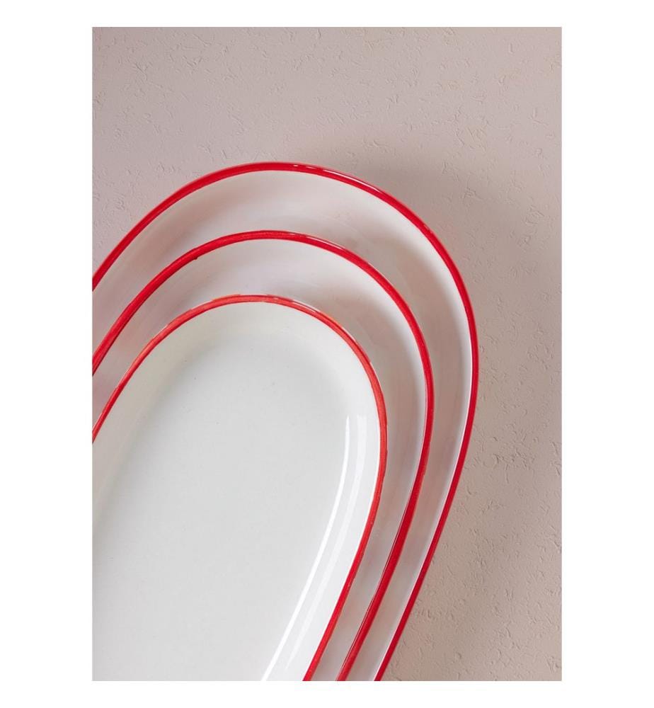 Ensemble de plats, 2 pièces, orange, 100 % CÉRAMIQUE