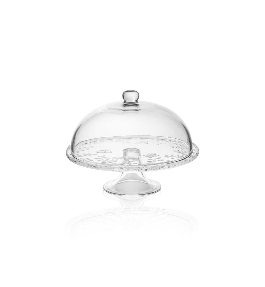 Assiette à gâteau, transparente, 100 % VERRE