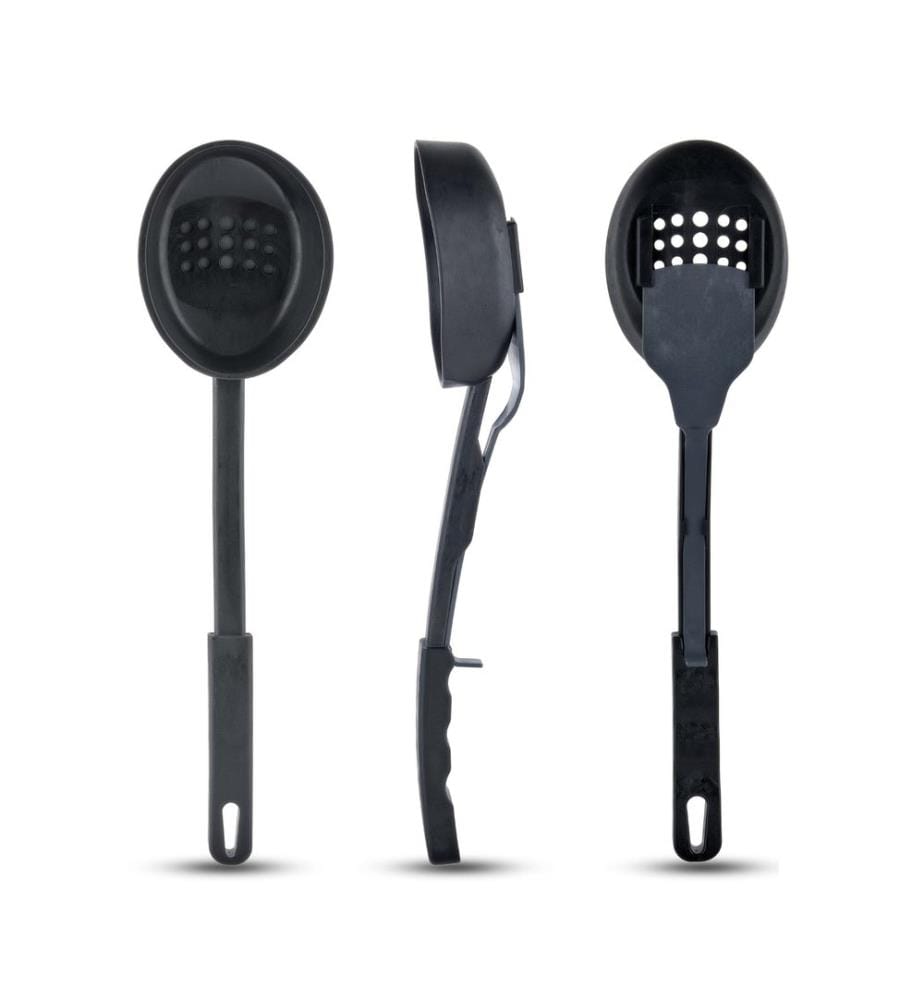 Cuillère de service, noire, 100 % PLASTIQUE