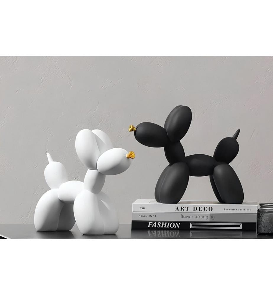 Ensemble d'objets décoratifs, 2 pièces, noir, blanc, 100 % POLYESTER