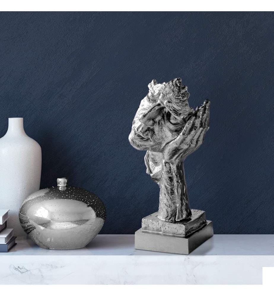 Objet décoratif, argent, 100 % POLYESTER