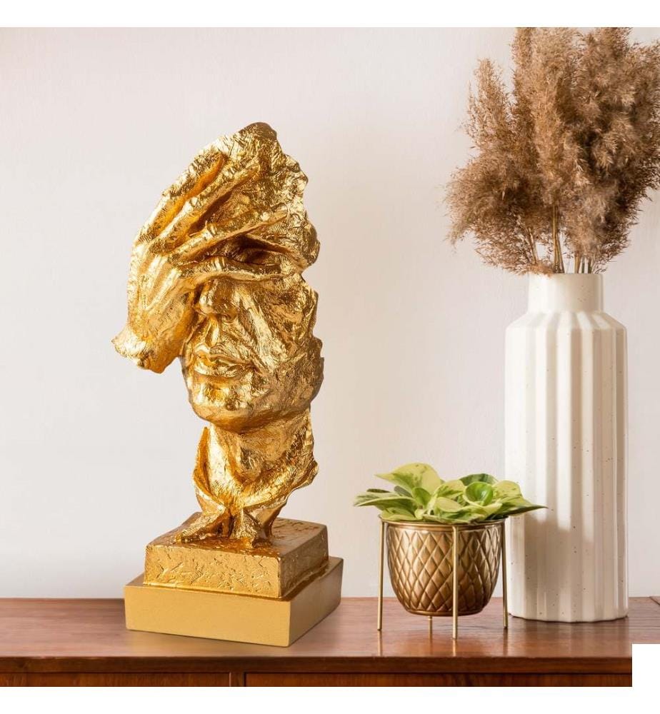 Objet décoratif, doré, 100 % POLYESTER