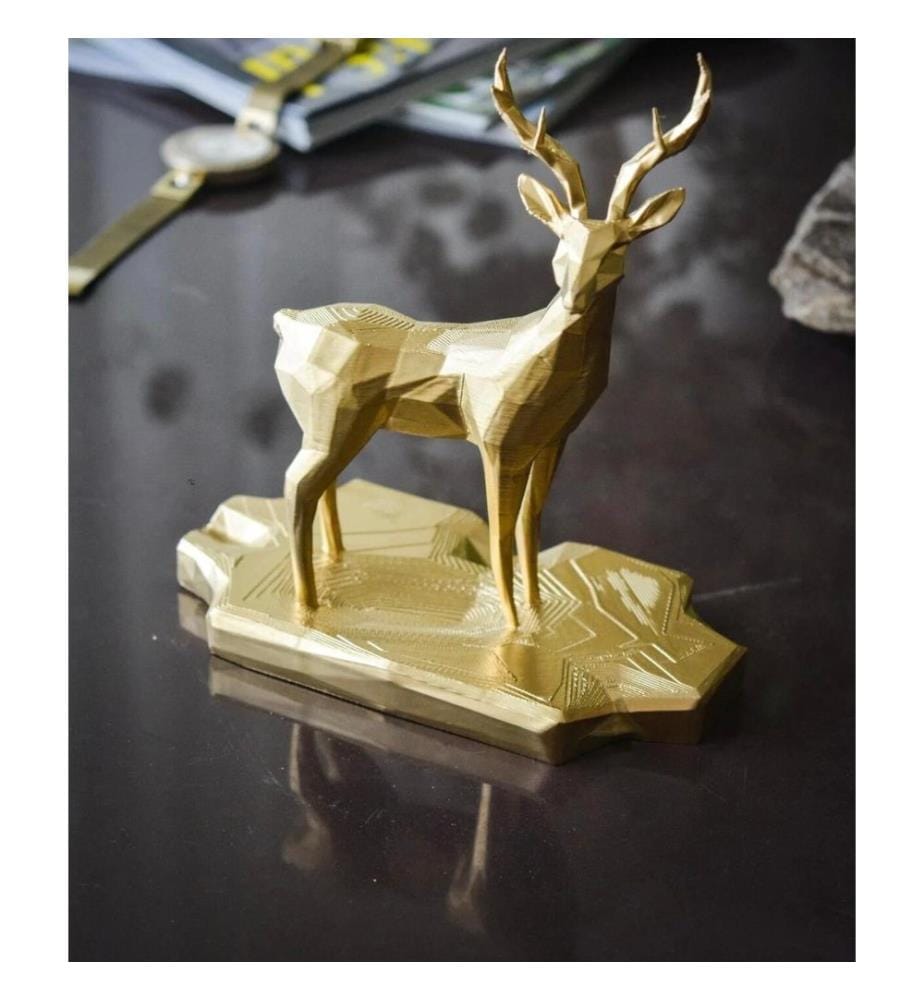 Objet décoratif, 100 % bioplastique, doré