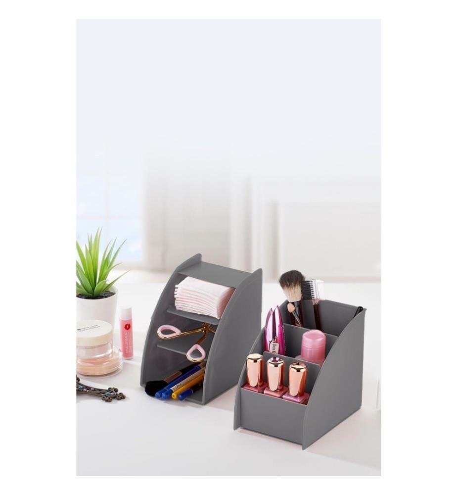 Organisateur de maquillage, Anthracite, Plastique, Sans Bpa