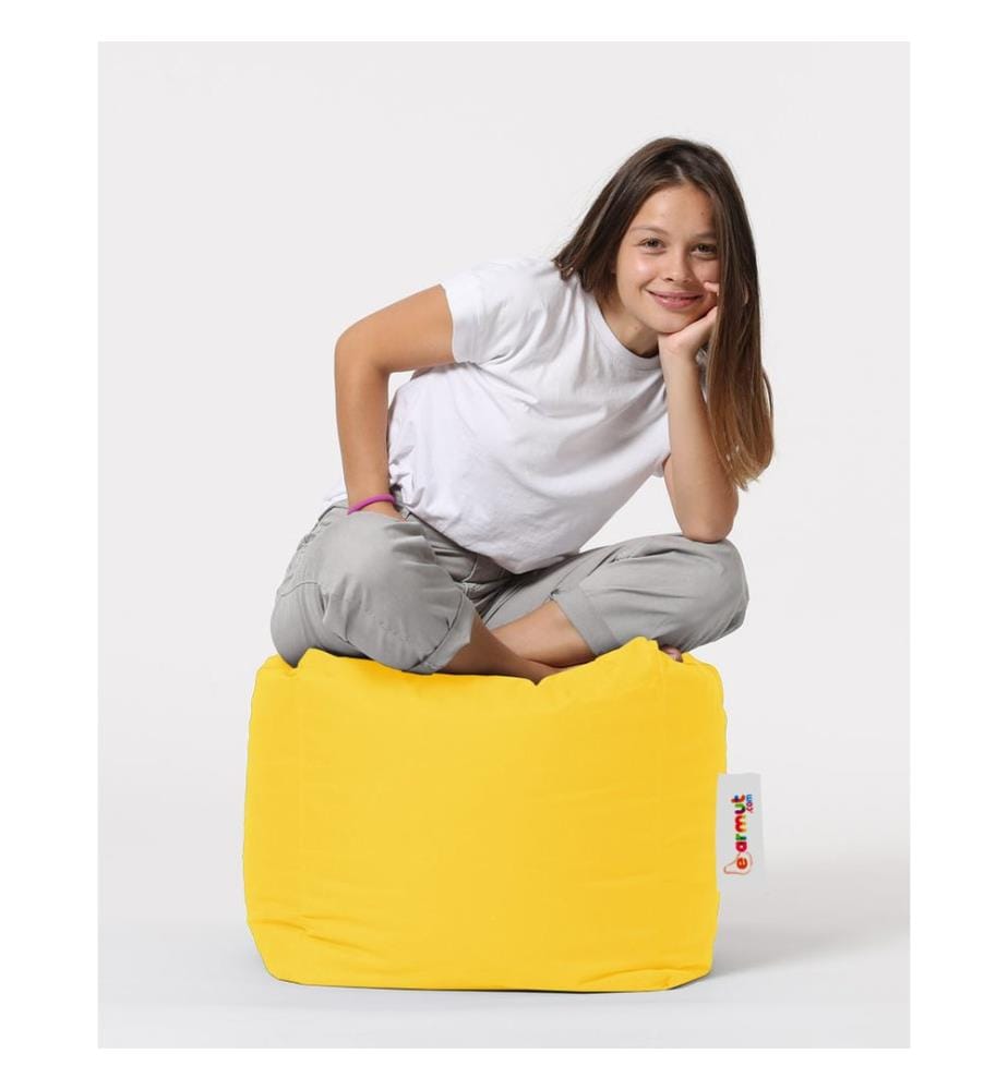 Sacs De Haricots Jaunes, En Polystyrène Avec Une Densité Haute Densité Recyclée
