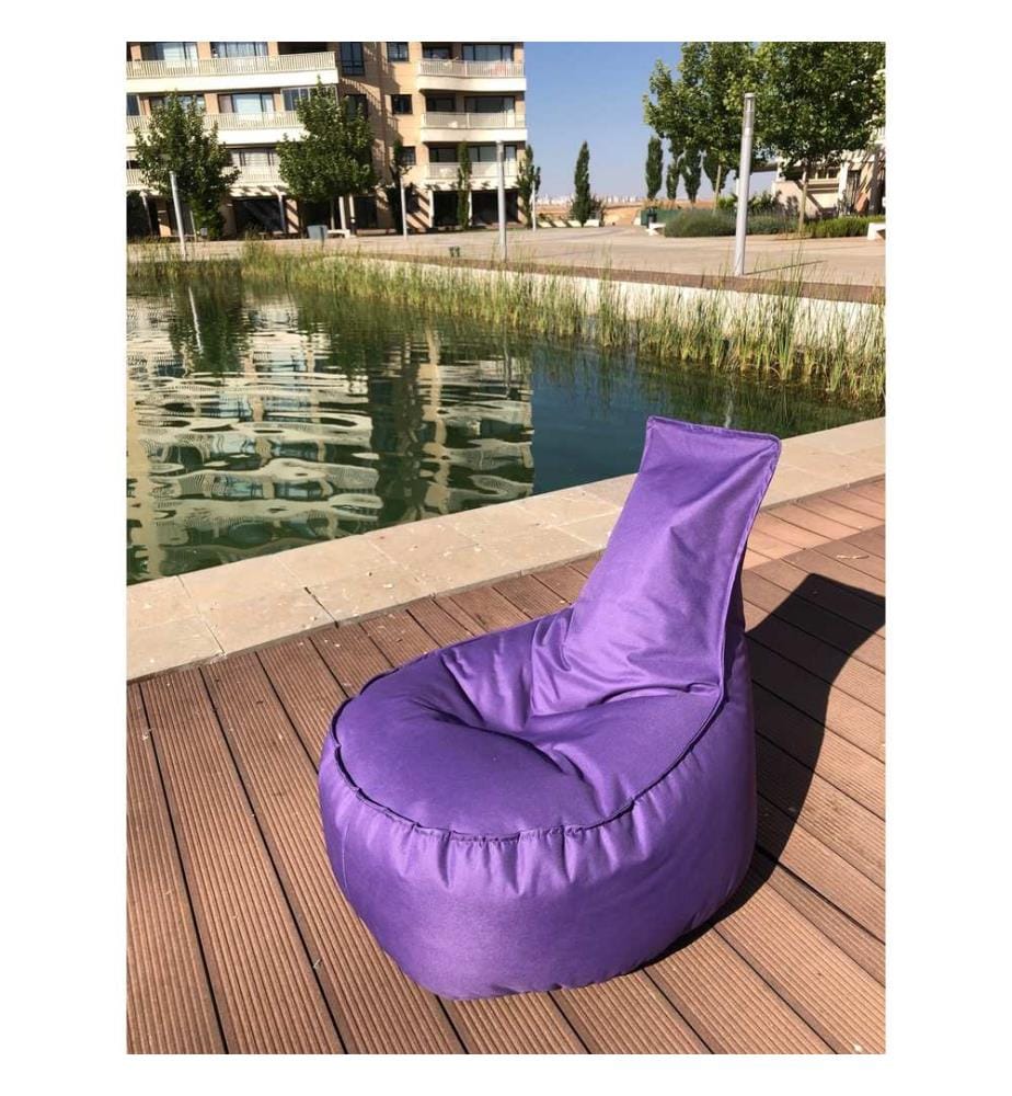 Sac de haricots, violet, 100% POLYESTER