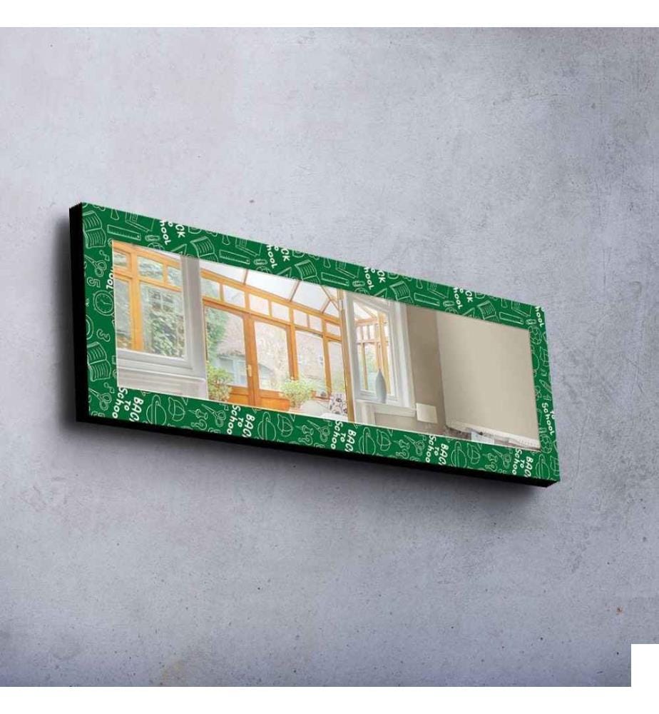 Miroir décoratif, Multicolore, Miroir, Réel, , Cadre en bois de pin