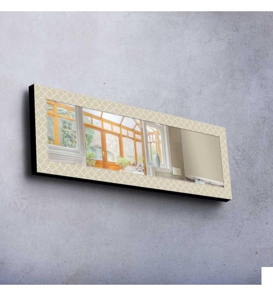 Miroir décoratif, Multicolore, Miroir, Réel, , Cadre en bois de pin