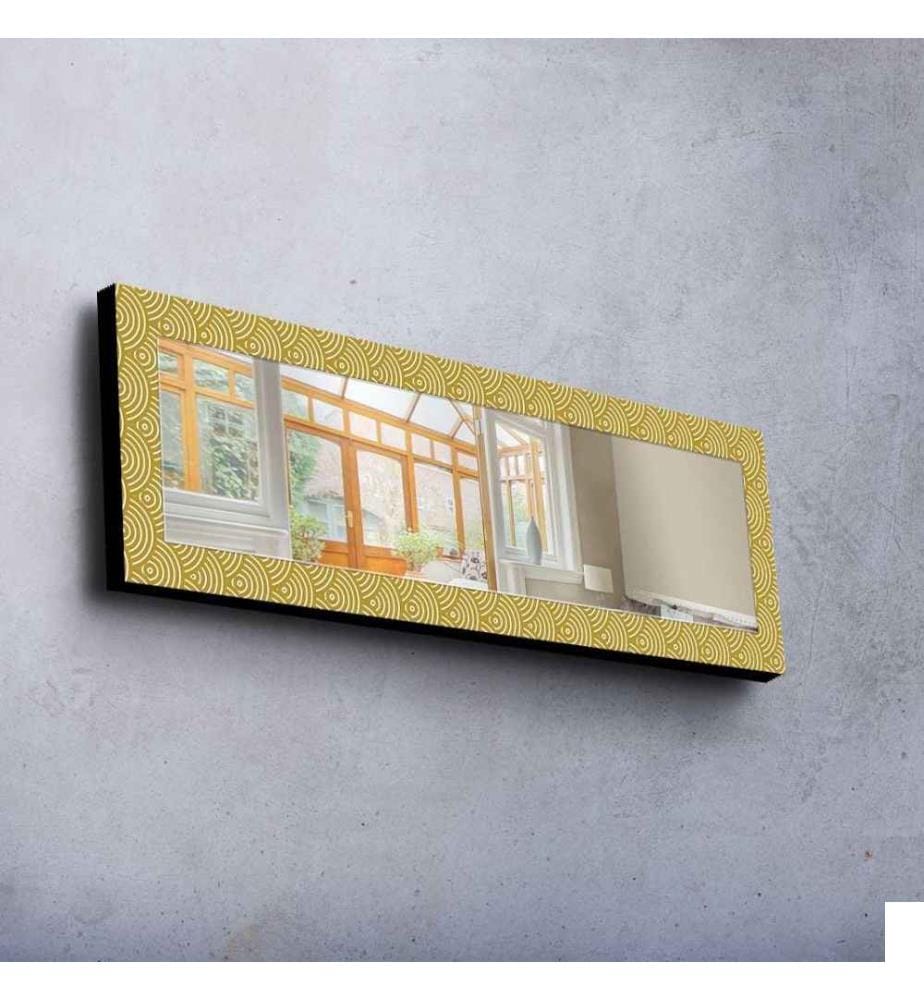 Miroir décoratif, Multicolore, Miroir, Réel, , Cadre en bois de pin
