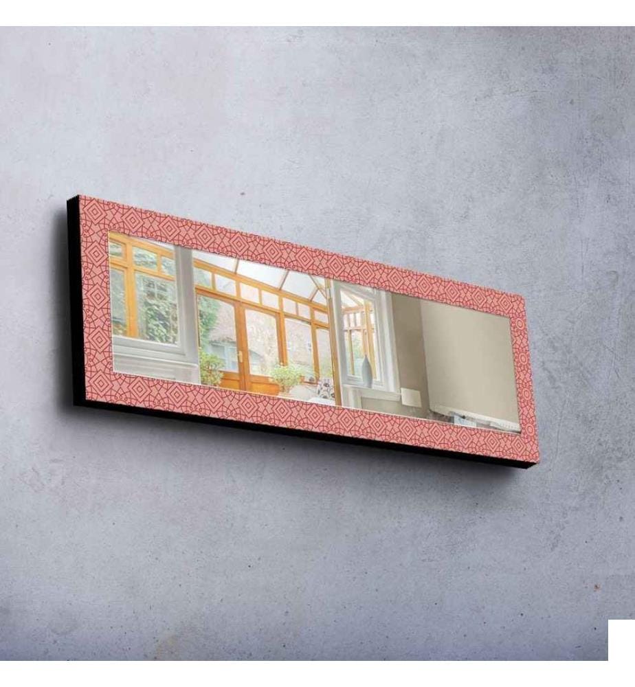 Miroir décoratif, Multicolore, Miroir, Réel, , Cadre en bois de pin