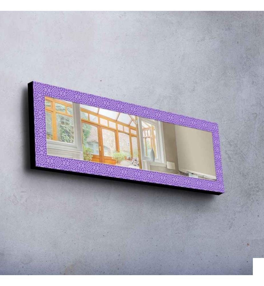 Miroir décoratif, Multicolore, Miroir, Réel, , Cadre en bois de pin