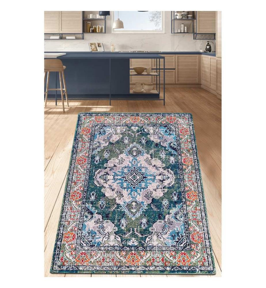 Tapis de couloir, 80 x 200, Multicolore, 100 % POLYESTER