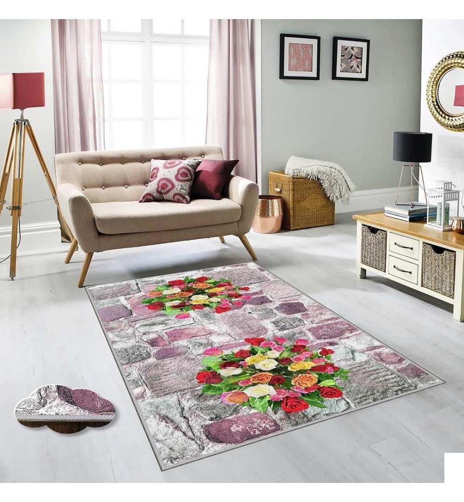 Tapis de couloir, 100 x 200, multicolore, 100 % POLYESTER