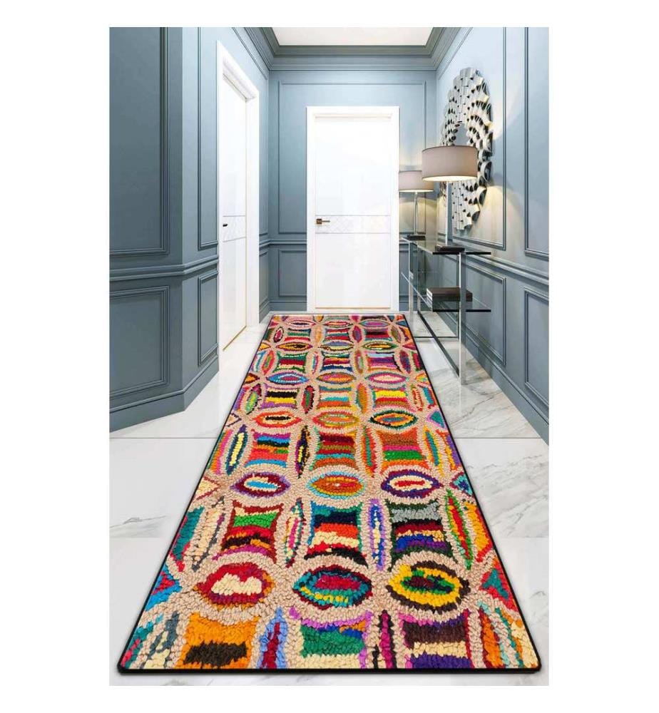Tapis de hall, 50 x 80, multicolore, 100 % POLYESTER