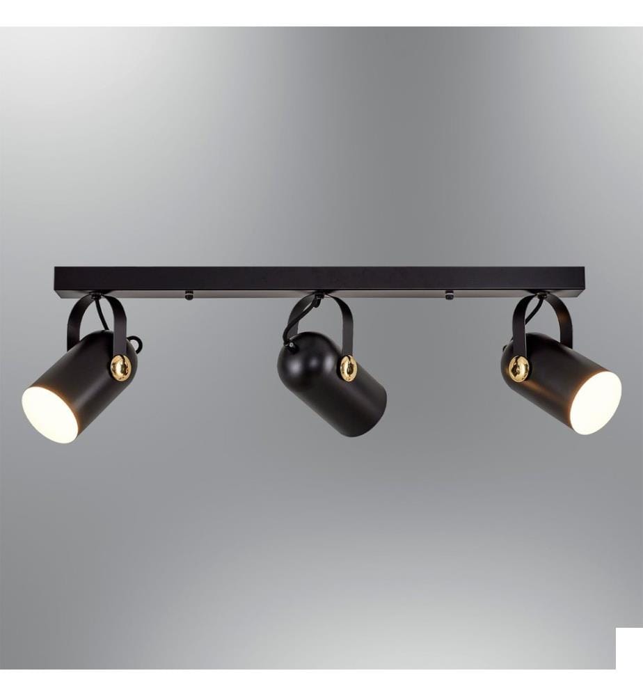 Lustre, noir, corps en métal
