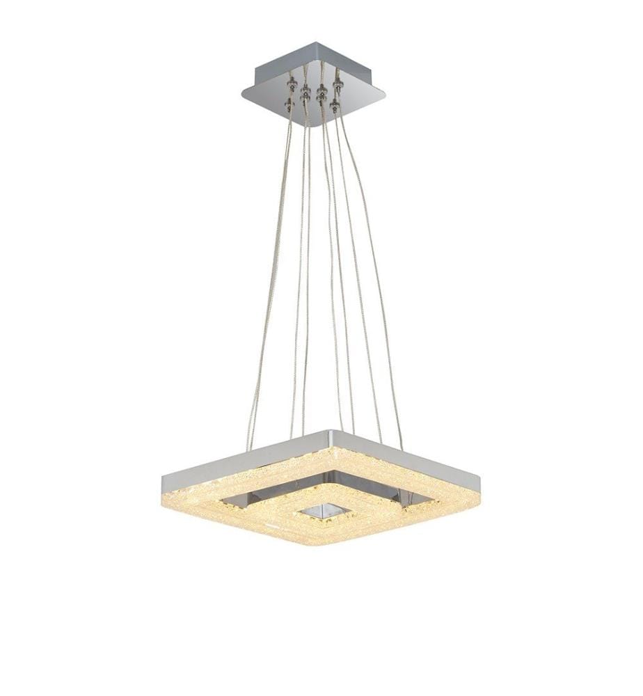 Lustre, transparent, CORPS EN MÉTAL, capuchon en acrylique