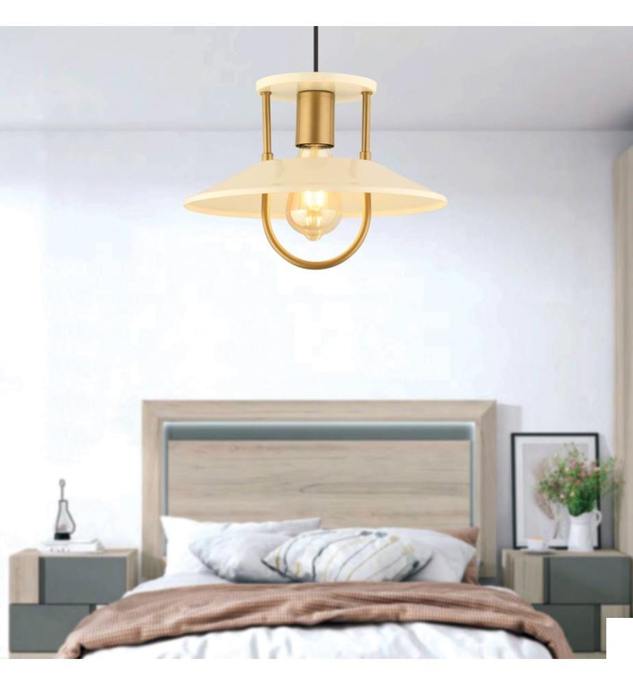 Lustre, blanc, CORPS EN MÉTAL