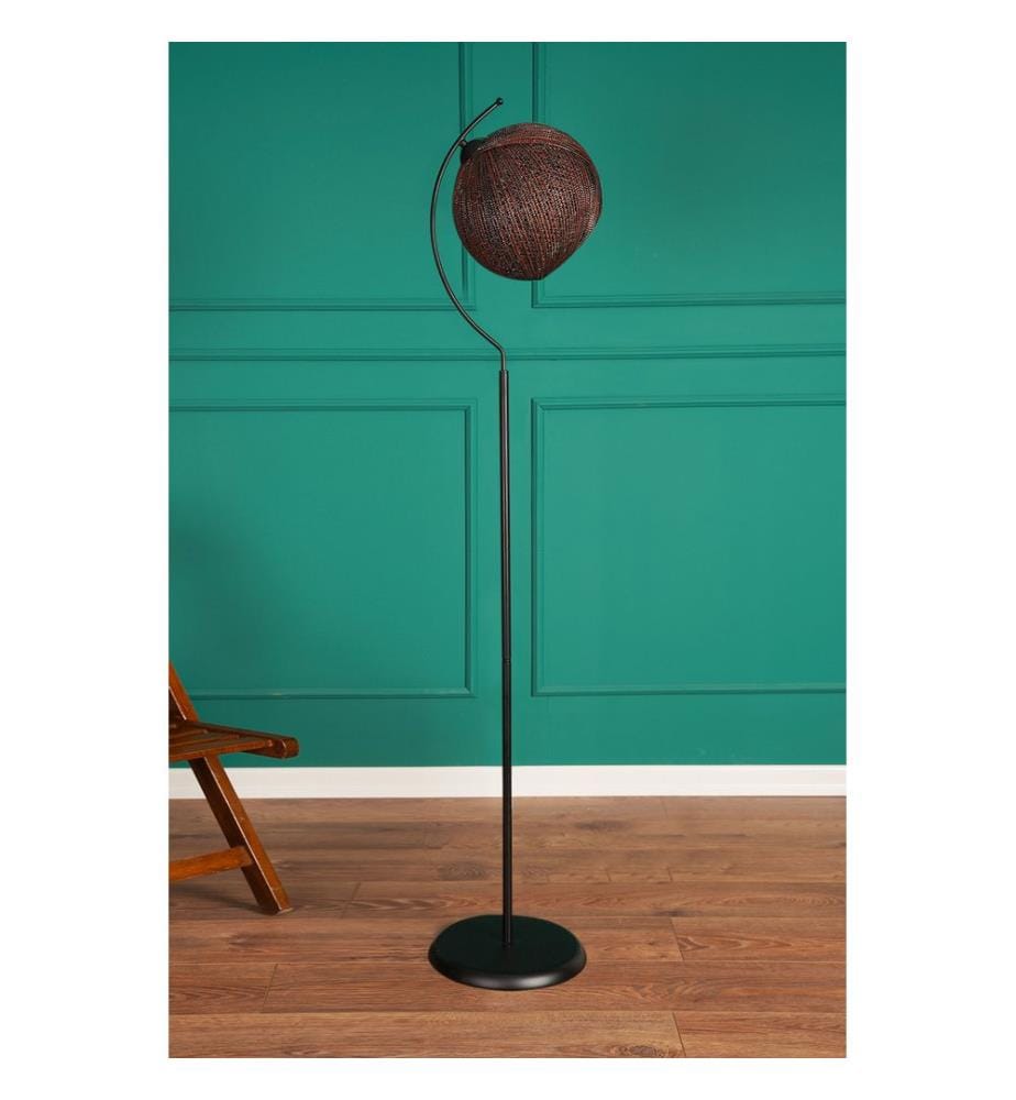 Rouge, Noir, Lampadaire, 30 X 30 cm, Corps Métallique