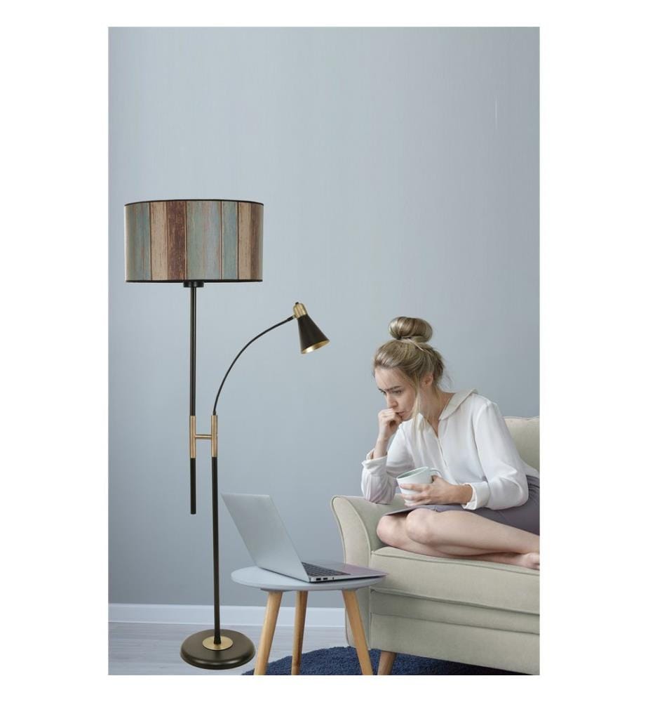 Colorée, Lampadaire, Corps En Métal