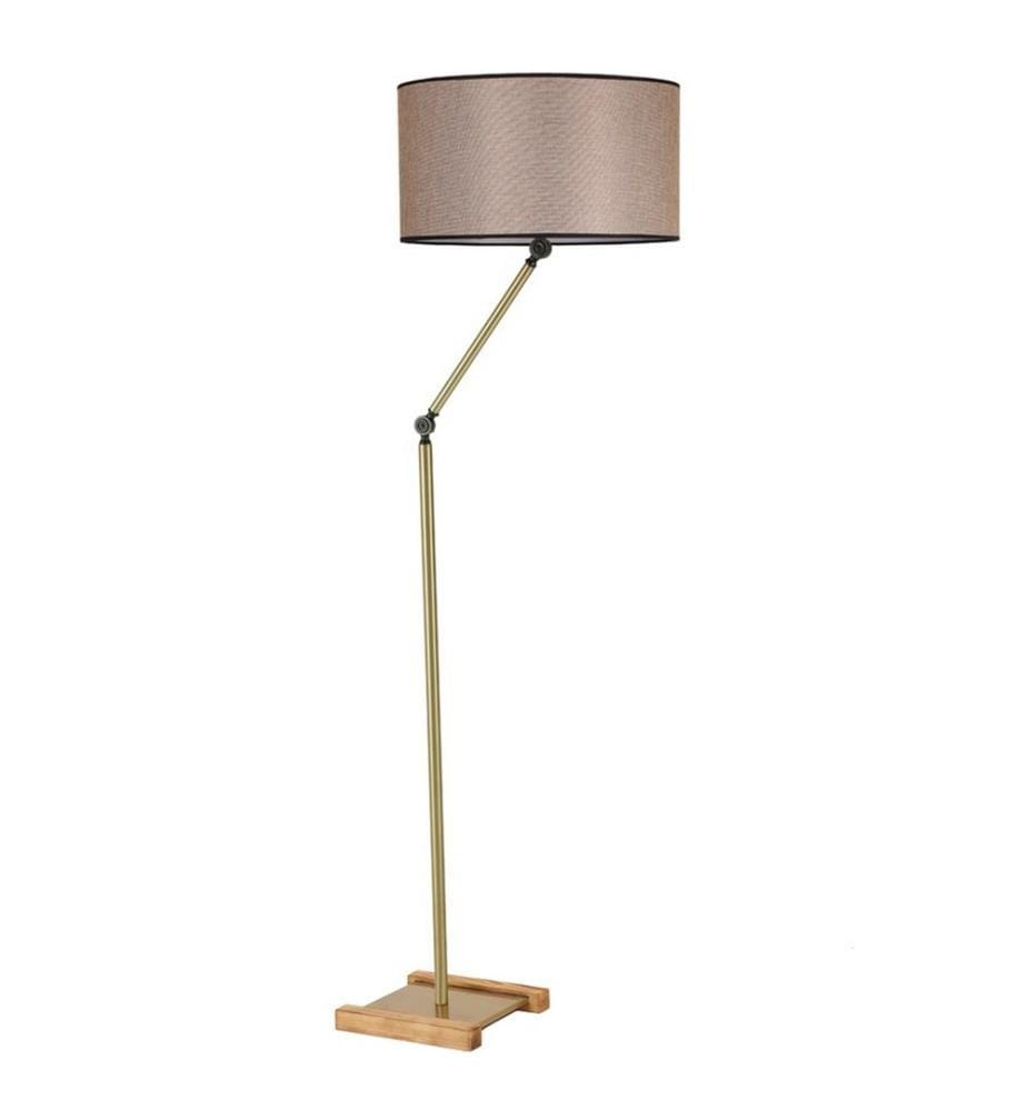 Or, Beige, Lampadaire, 25 X 25 cm, Corps Métallique
