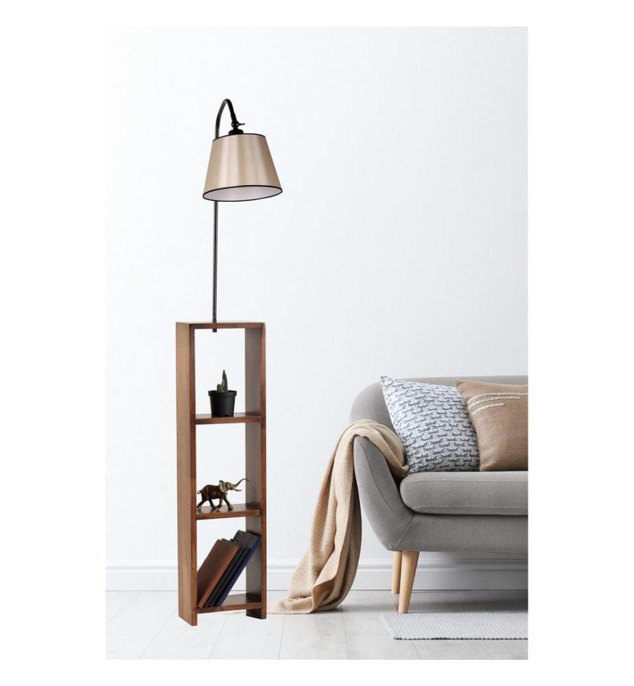 Lampadaire, Black, Metal Body