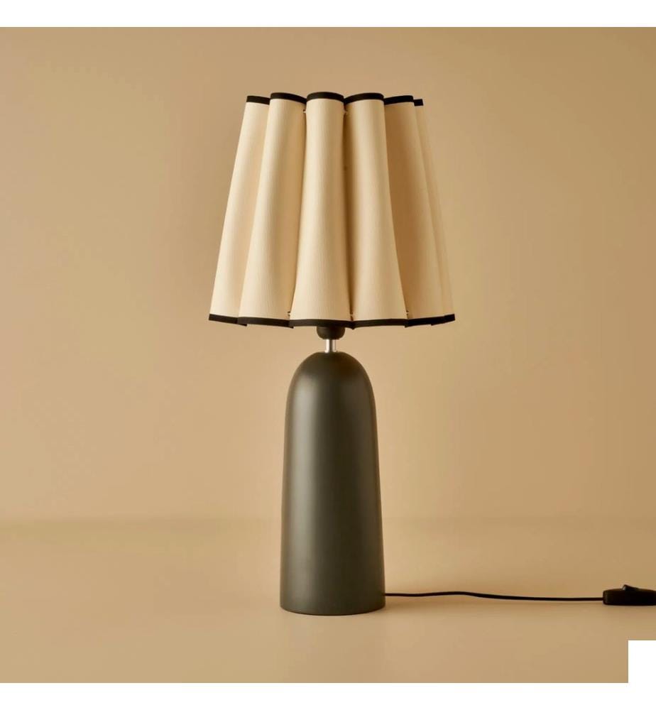 lampe de table, anthracite, boîtier en polyester