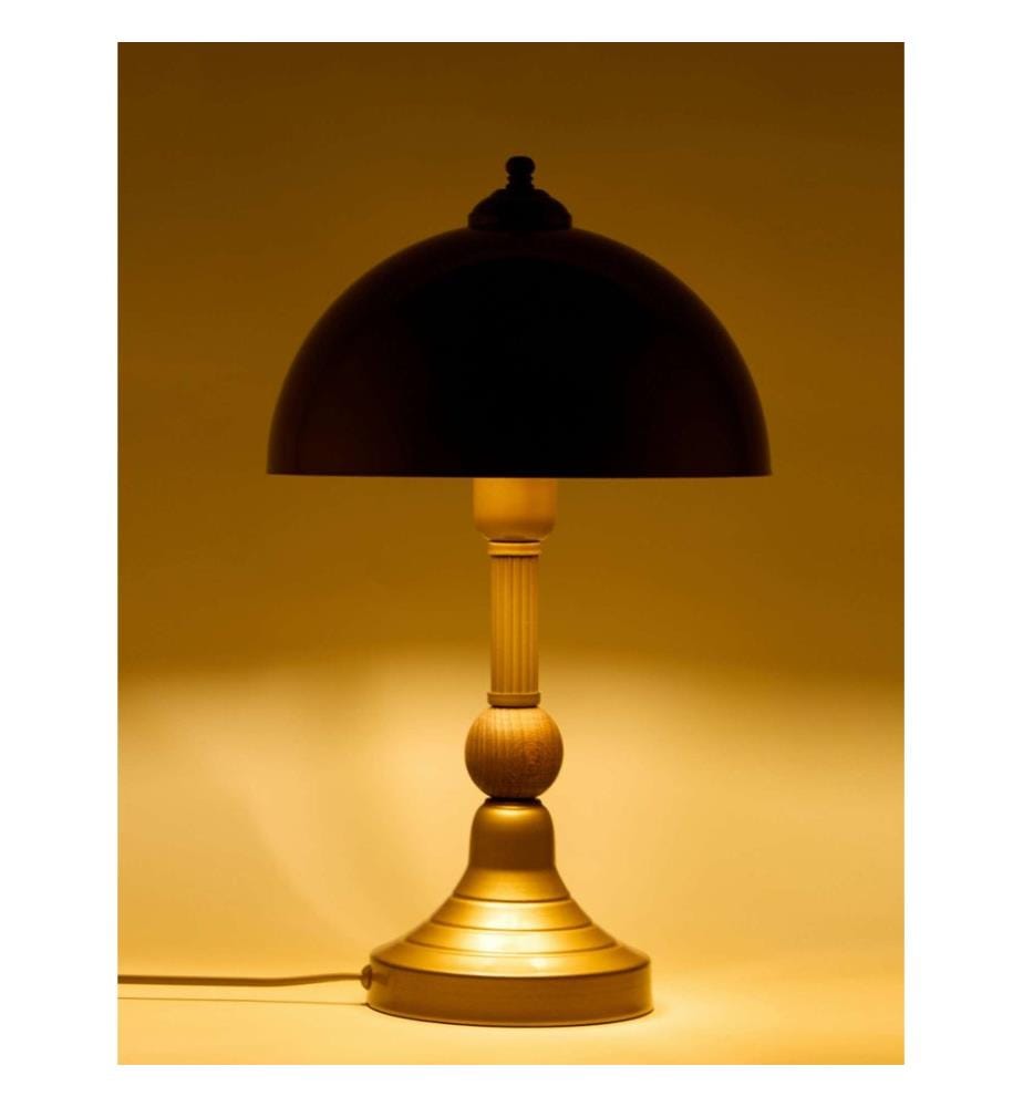 lampe de table, antiquité, corps en métal