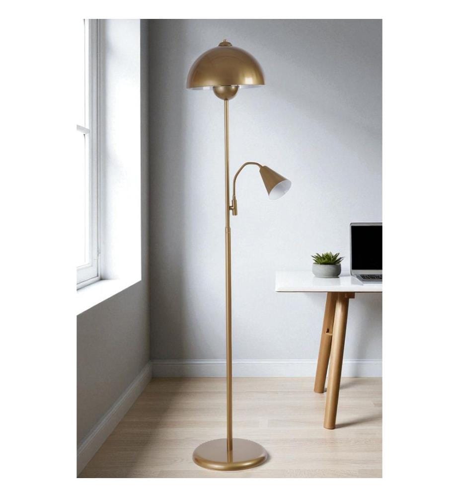 Lampadaire, or, boîtier métallique