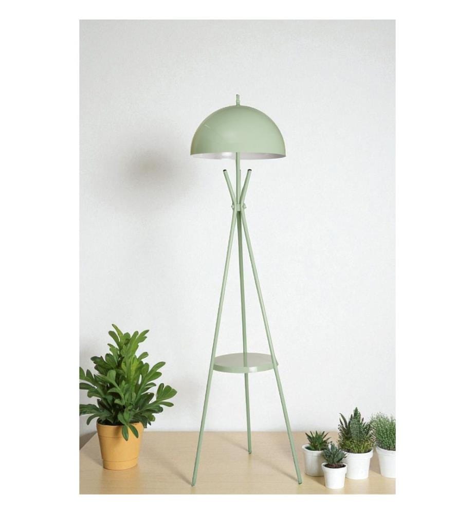 Lampadaire, vert menthe, boîtier métallique