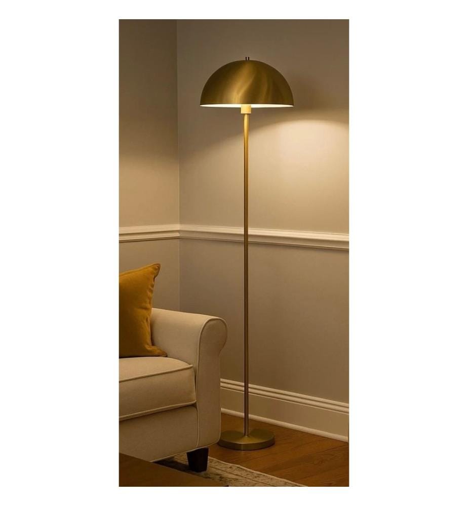 Lampadaire, or, boîtier métallique