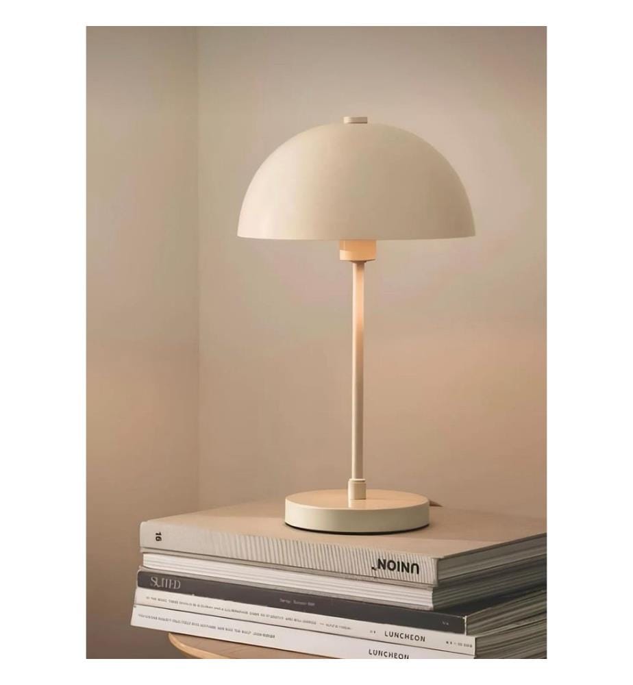 Lampe de table, couleur crème, boîtier métallique