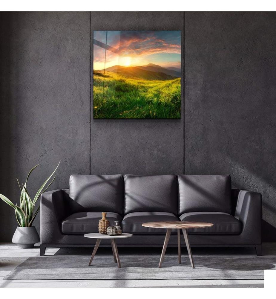 Peinture décorative sur verre trempé, multicolore, 100 % VERRE TREMPÉ