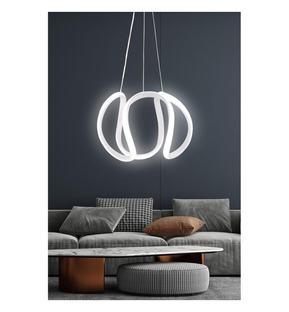 Lustre, blanc, corps en Aliminium