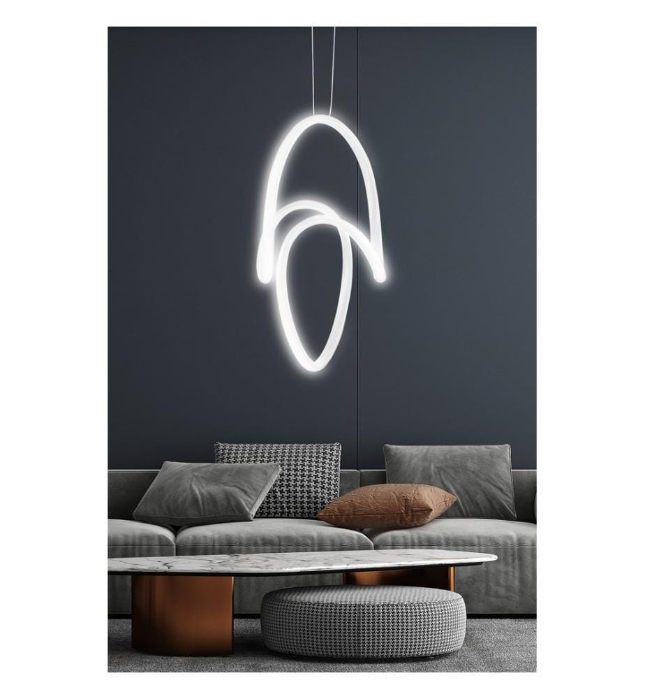 Lustre, blanc, corps en Aliminium