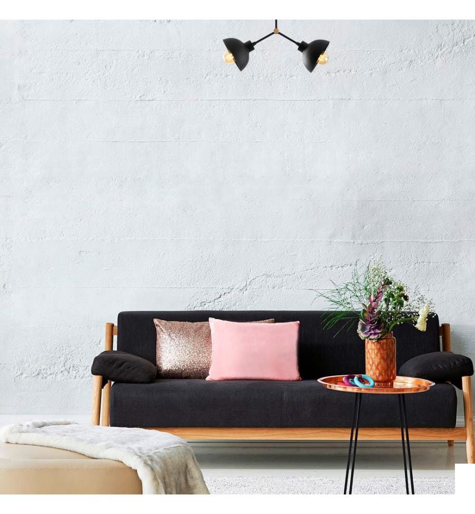 Lustre, Noir, Corps en Fer