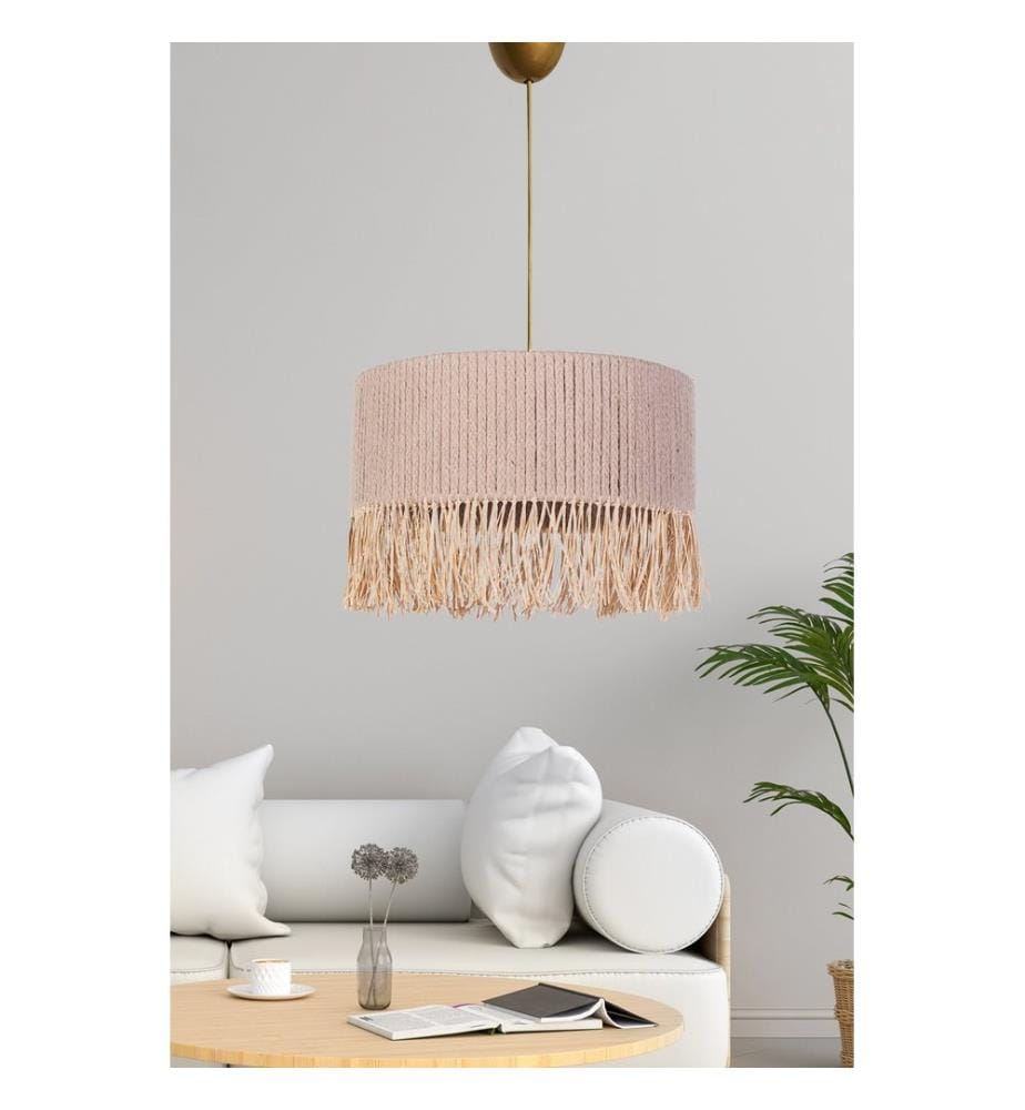 Lustre, beige, corps en plastic, capuchon en coton